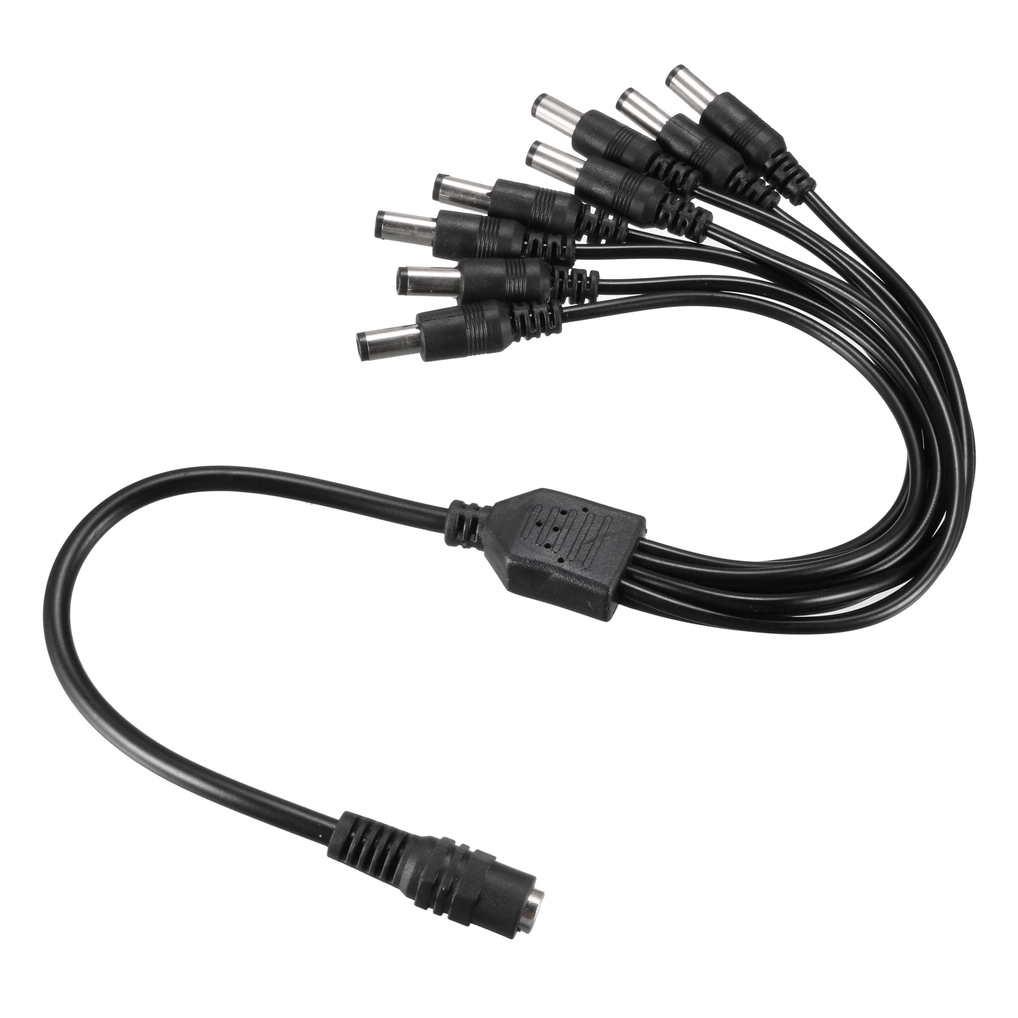 DC Power Splitter 1 Female to 8 Male 5.5mm x 2.1mm Y Adapter Cable for