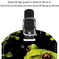 thumbnail image 4 of Square 2Pack PU Leather Frog Cruise Luggage Tag with Privacy Cover and Name ID Tag for Travel Handbags Backpacks Luggage Tags, 4 of 6
