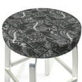 thumbnail image 3 of Kdxio Snake Print Stool Covers Round,Stretch Round Bar Stool Covers Washable Bar Stool Cushion Slipcover for 12-15 Inch Chair, 3 of 7