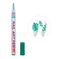 thumbnail image 2 of opvise Nail Art Drawing Pen Rich Colors Fine Tip Quick Drying Press Type Leak-proof DIY Beauty Tools Nail Color Drawing Liner Dotting Pen Green, 2 of 8
