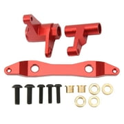 2024 Toy Accessories Model Toy Parts Aluminum Steering Assembly High Strength Lightweight Replacement Steering Set for Redcat Racing Shredder 1/6 RC Car Red