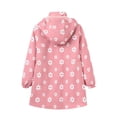 thumbnail image 4 of Veste Décontractée en Velours Imprimé pour Filles, Manches Longues, Col Montant, Poche, Capuche, 4 of 9