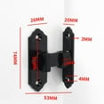 thumbnail image 2 of Bgsha 90 Degree Stainless Door Latch Sliding Screen Door Latch Barn Door Lock Hasp, 2 of 9