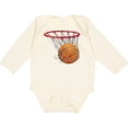 thumbnail image 3 of Inktastic Basketball Swish Boys or Girls Long Sleeve Baby Bodysuit, 3 of 5