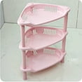 thumbnail image 3 of Shisuyan Kitchen Storage Rack Pink Plastic 1Pcs 13.4x11x7.5in Space Saving, 3 of 8