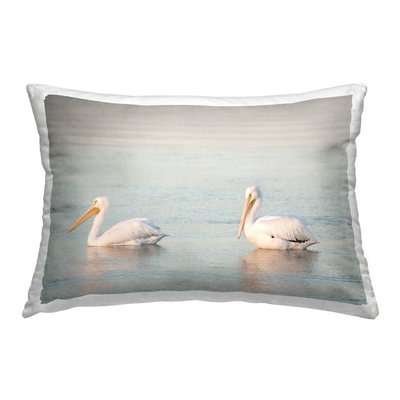 Stupell Industries Pelicans on Calm Waters Decorative Printed Throw Pillow Design by Danita Delimont.