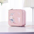 thumbnail image 4 of Bdday P U Simples Storage Jewelry Box 26 Printed Letter Jewelry Box Portable Jewelry Storage Box Earrings Ring Box, 4 of 4
