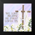 thumbnail image 2 of Reed, Tara 12x12 Black Modern Framed Museum Art Print Titled - He is Risen V-We Love, 2 of 5