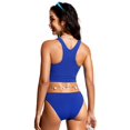 thumbnail image 2 of Top de Bikini CRZ YOGA Racerback con Relleno y Cuello Alto Azul Talla L, 2 of 3