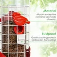 thumbnail image 3 of Birdkiss Squirrel-Proof Metal Bird Feeder - 4 Weight-Activated Perches, 3LBs Capacity, Outdoor Hanging Decor for Garden & Finch, 3 of 7