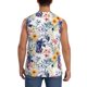 thumbnail image 4 of Fotbe Lilies Flowers Men's Camiseta sin Mangas Estampada para Hombres, Playera Casual para Gimnasio, Entrenamiento, Playa-XX-Large, 4 of 7