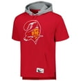 thumbnail image 2 of Men's Mitchell & Ness Red Tampa Bay Buccaneers Postgame Short Sleeve Hoodie, 2 of 3