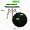 thumbnail image 3 of MESA EAMES NEGRA REDONDA MODERNA PARA COMEDOR INMATMEX, 3 of 9