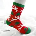 thumbnail image 2 of Baqcunre Socks for Women,Womens Christmas Socks Cozy Warm Floor Socks Mid-Calf Socks White, 2 of 3