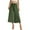 Army Green, variant on Posijego Womens Wide Leg Capris Business Work Dress Pants Waistband Cropped Trousers with Pockets