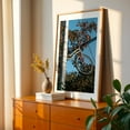 thumbnail image 2 of Bicycle Reflections in Clinton Street Art - Photography Bicycle Surrealism Humor Street Photography Autumn Abstract Vintage Oak Framed Wall Art Print 12 x 18 inches, 2 of 59