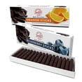 thumbnail image 1 of Sweets Candy Dark Chocolate Orange Sticks and Blueberry Sticks 2 Pack, Dark Chocolate Covered Blueberries Sticks, Chocolate Covered Orange Jelly Sticks, Chocolate Sticks, Orange Sticks Candy, 1 of 3