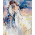 thumbnail image 2 of Haenraets, Willem 12x14 Black Ornate Wood Framed with Double Matting Museum Art Print Titled - My love II, 2 of 4