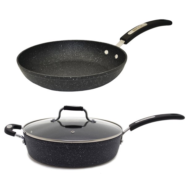 The Rock by Starfrit 11" DeepFry Pan with Lid & Bakelite Handles & 9.5