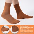 thumbnail image 4 of Women Thin Cotton Socks, Soft Cotton Bootie Socks Women Above Ankle Crew Socks (6-Pairs With gift box), 4 of 6