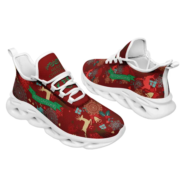 Dropshipping Impresión bajo demanda Zapatos casuales Zapatos personalizados Zapatillas deportivas Diseño navideño Envío gratis