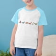 thumbnail image 3 of RXIRUCGD 2025 Vêtements d'Été pour Enfants Tout-Petits Garçons Filles Mode Mignon Col Rond Imprimé Manches Courtes Haut, 3 of 7