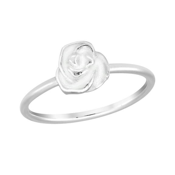 Mystical Rose of Heaven Sand Brush .925 Sterling Silver Band Ring-8