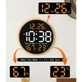 thumbnail image 6 of Big LED Display Digital Wall Clock 10Inch Remote Control 2 Alarms 10 Brightness, 6 of 20