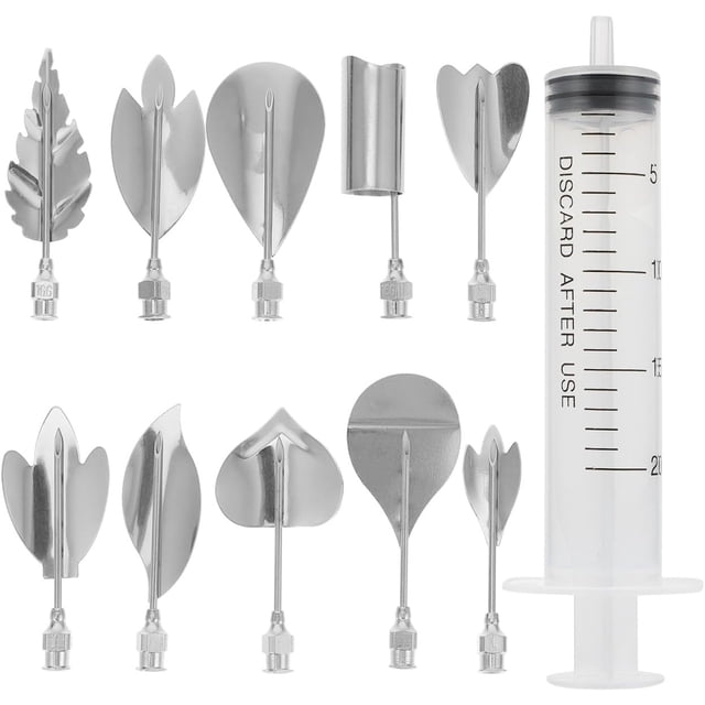 Herramientas de Montaje y Tallado para Hacer Gelatina Agujas para Pasteles y Pudines Kit de Herramientas para Decoración de Flores de Gelatina Pasteles y Postres