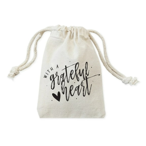 With a Grateful Heart Thanksgiving Favor Bags, 6-Pack