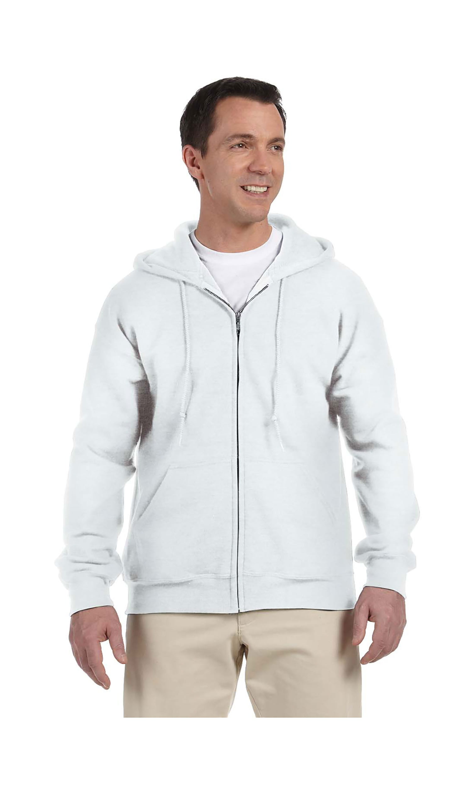 Gildan Men's Soft Pouch Pockets Full Zip Hooded Sweatshirt, Style ...