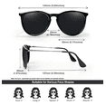 thumbnail image 3 of Paquete De 2 Gafas De Sol Para Lentes Modelo Negro, 3 of 4