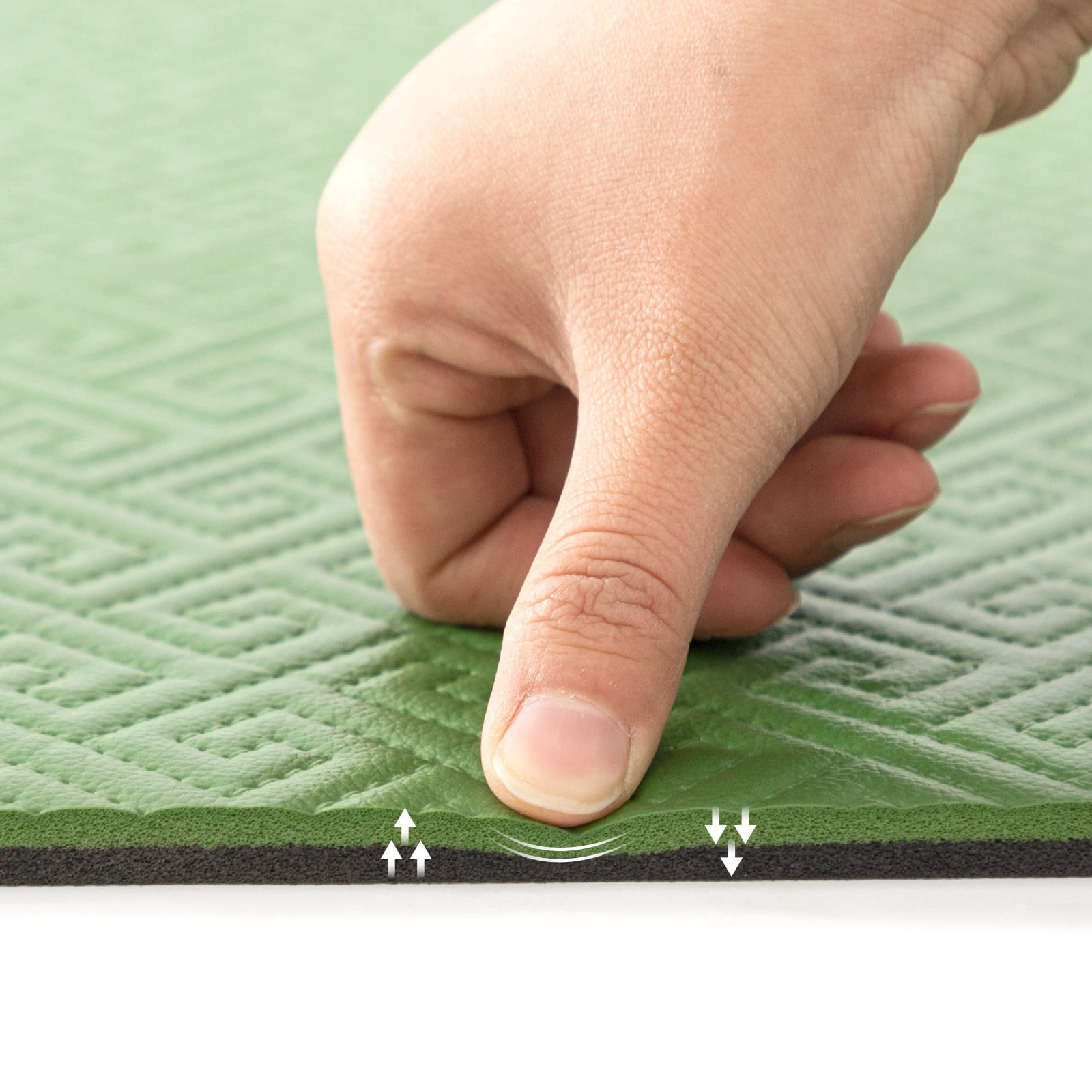 Ray Star Extra Thick Yoga Mat 24"x68"x0.28" Thickness 7mm -Eco Friendly Material- With High Density Anti-Tear Exercise Bolster
