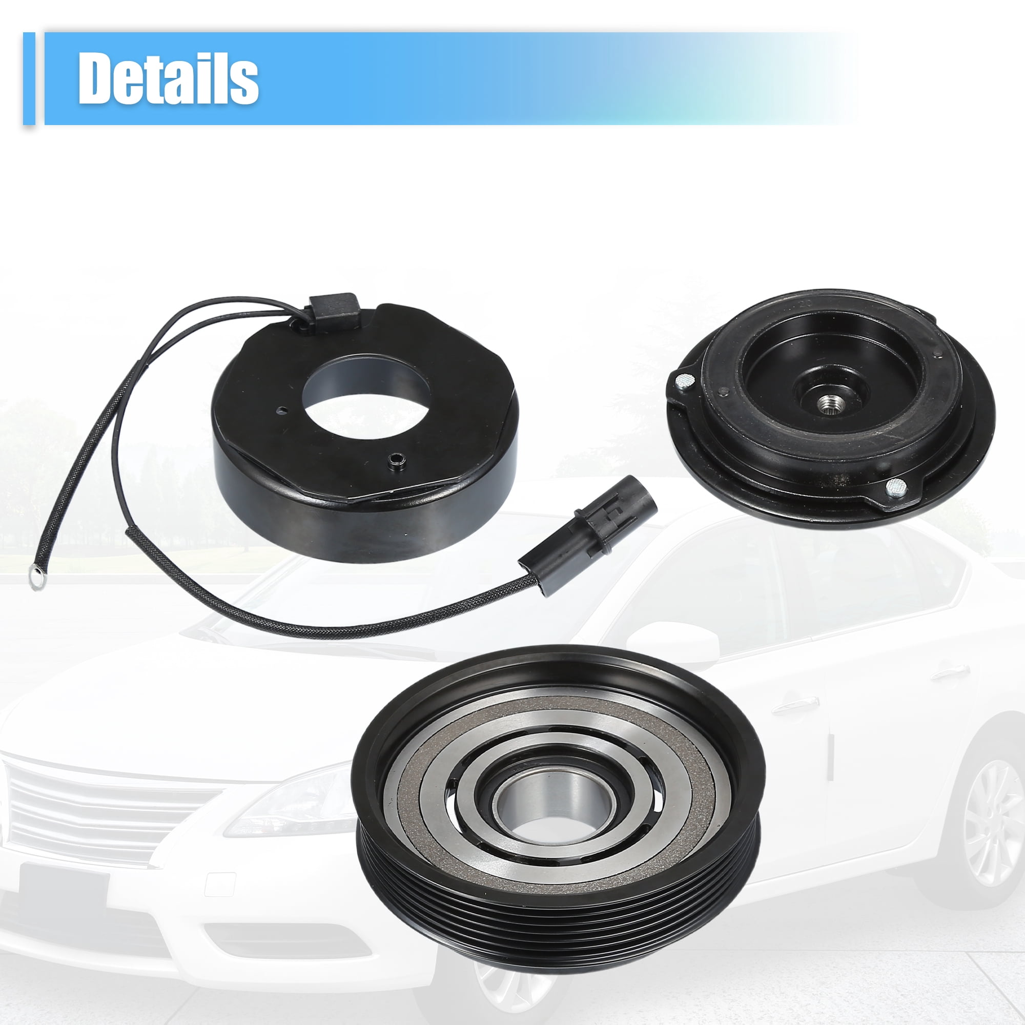 Unique Bargains AC Compressor Clutch Set Replace for Kia Forte 2010-2013