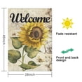 thumbnail image 5 of Spring Summer Sunflower Garden Flag 28x40 Inch Double Side for Outdoor Courtyard Garden Decor Flowers Welcome Holiday Flag for Outside Decoration, 5 of 6