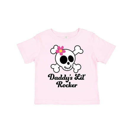

Inktastic Daddy s Little Rocker Skull Gift Toddler Toddler Girl T-Shirt