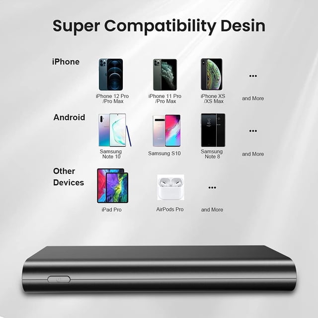 Cargador portátil Power Bank SHENMZ 26800mAh Carga rápida de teléfono
