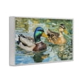 thumbnail image 2 of Stupell Industries Rustic Lodge Ducks Out For A Swim White Framed Giclee Art, 18 x 12, by Petals Prints Design, 2 of 8