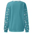 thumbnail image 4 of MPWEGNP Chandails de Noël pour Femmes Col Rond Imprimé Verre de Vin Rouge Chandail Léger Coupe Ample Blouse Hauts Bleu Ciel TG, 4 of 5