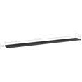 thumbnail image 5 of Set of 8 High-Gloss Black Bookshelf Boards Replacement Panels for Storage Units Organizer Display Shelves (39.4" x 3.9" x 0.6", Engineered Wood), 5 of 5