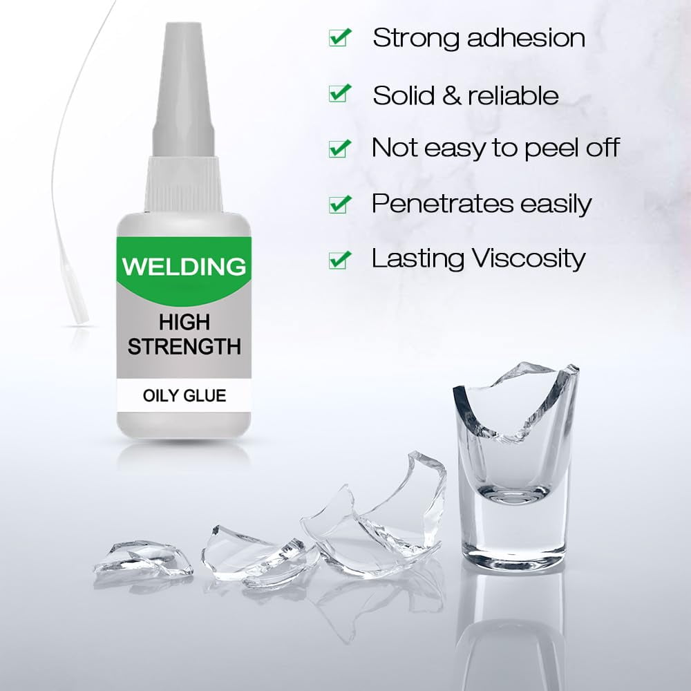 Shoe Glue Sole Repair, High-Strength Oily Glue Instant Adhesive for Metal Plastic Wood Glass Ceramic Leather