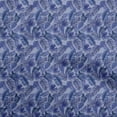 thumbnail image 1 of oneOone Rayon Medium Blue Fabric Tropical Leaf Craft Projects Decor Fabric Printed By The Yard 56 Inch Wide, 1 of 5