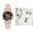 Beige 2X1, variant on Wuztai Women's Digital Watch, Fashion Personality Belt Watch with Luminous Display, Ladies Wristwatch Accessory