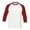 Red, variant on Krdevn Mens Shirts - Men's 3/4 Sleeve Baseball Shirt Casual Shirts Tee Raglan,Mens Fall Shirts,Color:Dark Gray,Size:3XL