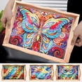 thumbnail image 2 of Daily Mix Store QEOTOH New Dining Wooden Embroidery Handmade Set Furnishings Table Decoration Gift Box Dining, 2 of 9