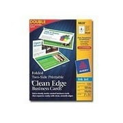 Avery Clean Edge - Matte - coated - white - 2 in x 3.5 in 120 card(s) (30 sheet(s) x 4 business cards