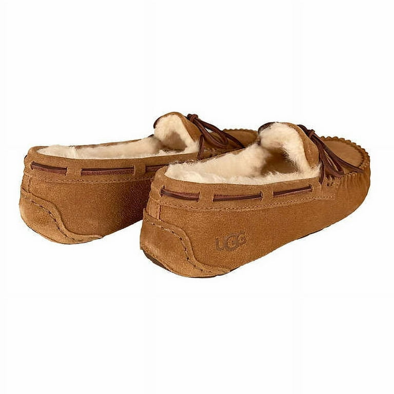 UGG Dakota Ladies' Moccasin Slipper, Size 8, Tan, Suede, Rubber