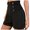 C-Black251, variant on DHFJKG Women's Retro Punk Shorts Rock High Rise Smocked Waist Zipper Front Casual Summer Gothic Shorts Versatile Bottoms