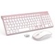 thumbnail image 1 of Combo de teclado y ratón JOYACCESS Ergonomic Wireless Rosa, 1 of 7