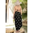 thumbnail image 3 of HAPPY BAY Women's Beachwear Summer Beach Wrap Bathing suit Costumes Bikini Wraps Skirt Swim Cover up Sarong Long Coverups for Women One Size Crossbones, Scary Black, 3 of 5
